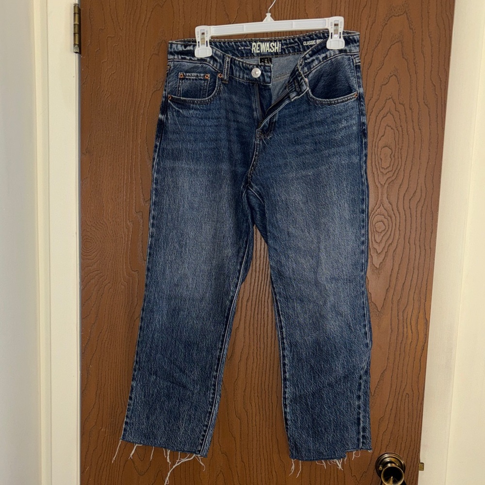 Rewash Juniors Dark Blue Straight Jeans